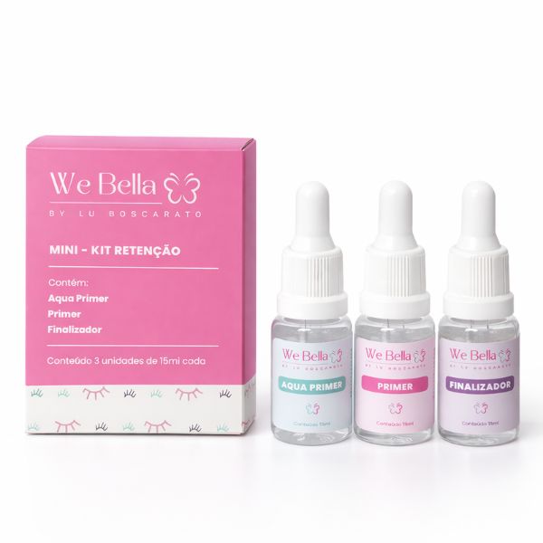 Mini kit Retenção para Extenção de Cílios We Bella