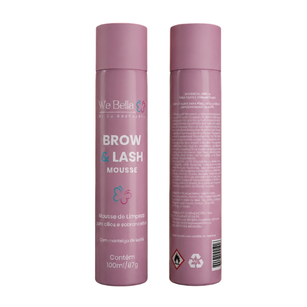 Brow e Lash Mousse de Limpeza We Bella